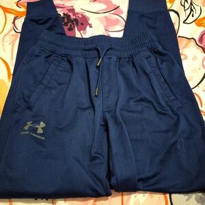 Men's Under Armour Navy Blue Athletic Jogger Pants Size Small